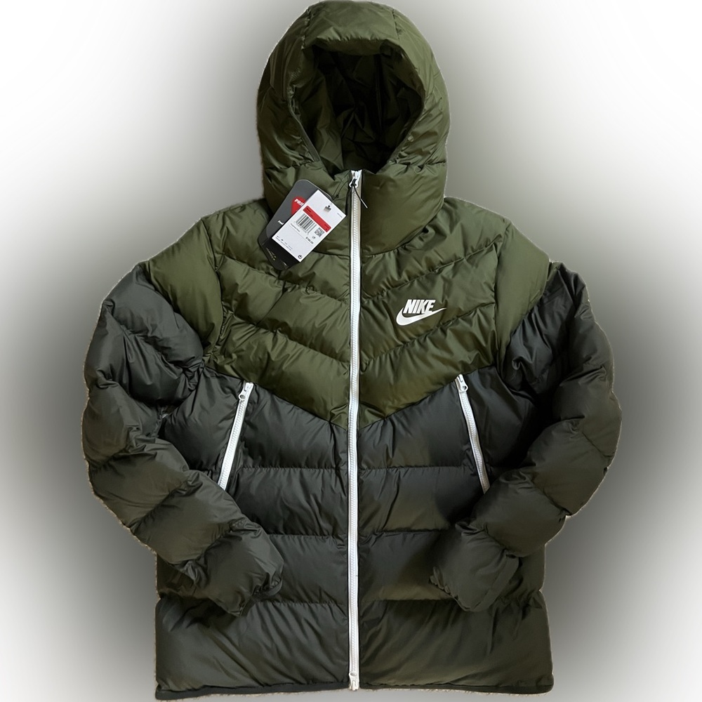 Nike Primaloft Hooded Jacket Coat Rough Green Olive Men's Size Large DV5121-326